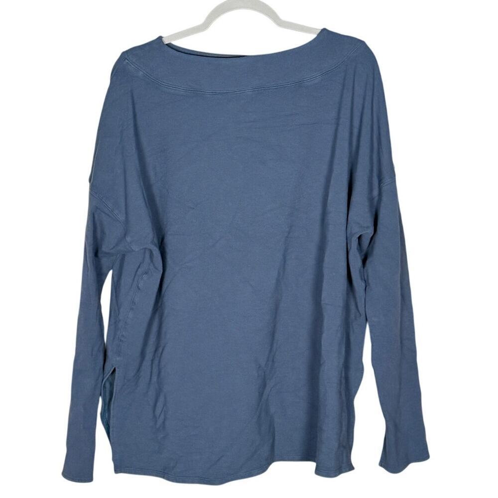 Free People Rhythmic Sweater Top FP Movement x The Class Blue Size Medium - Picture 2 of 5